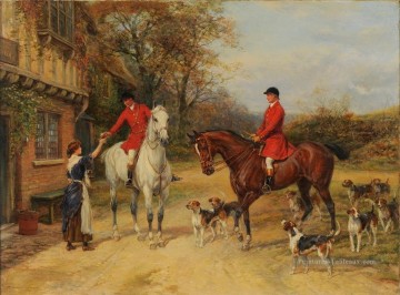  équitation - Une halte à l’auberge Heywood Hardy équitation